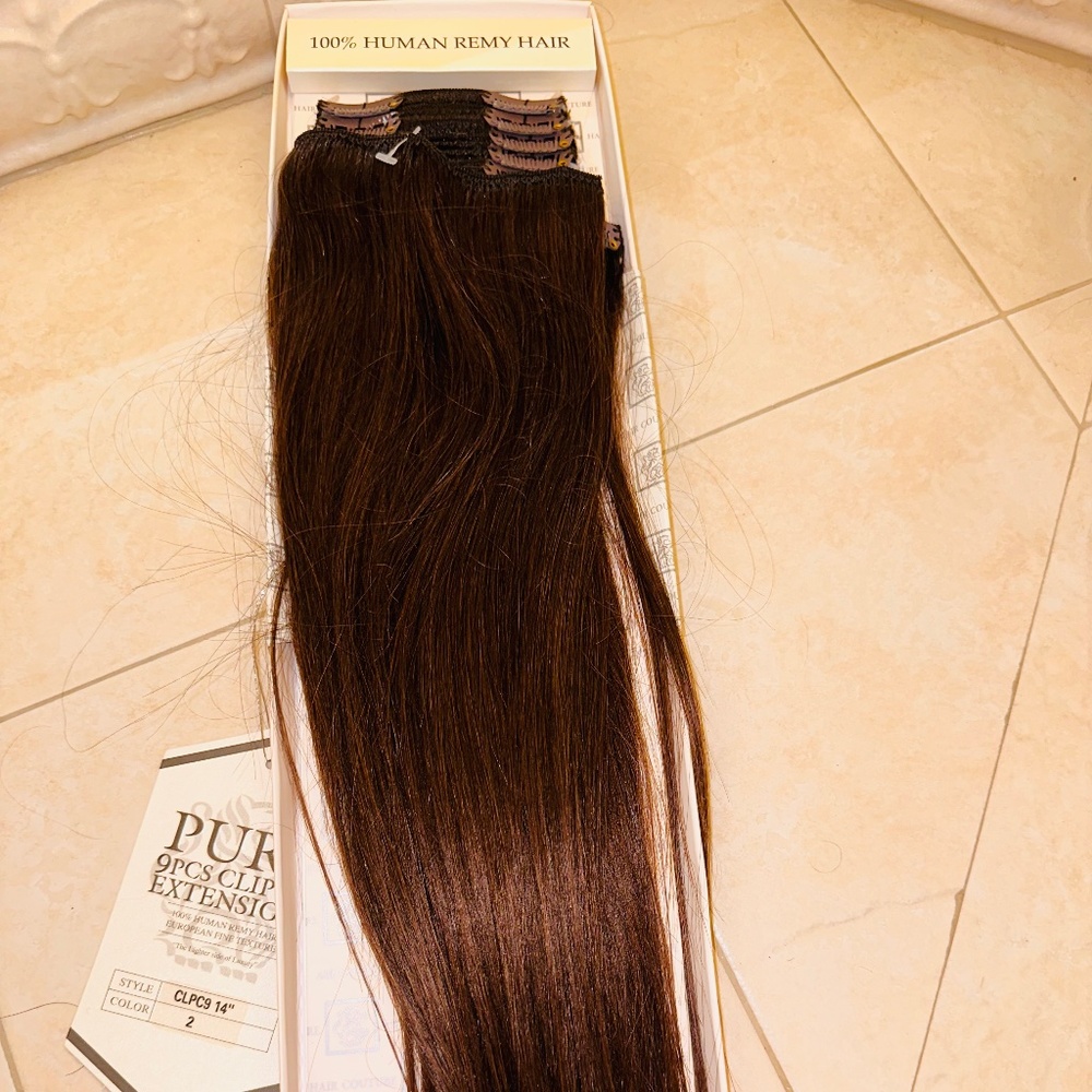 Hair extensions clips
